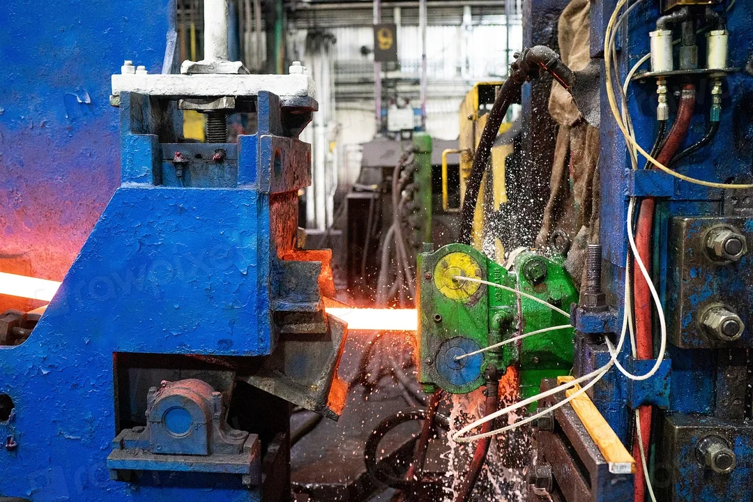 Industrial manufacturing steel mill